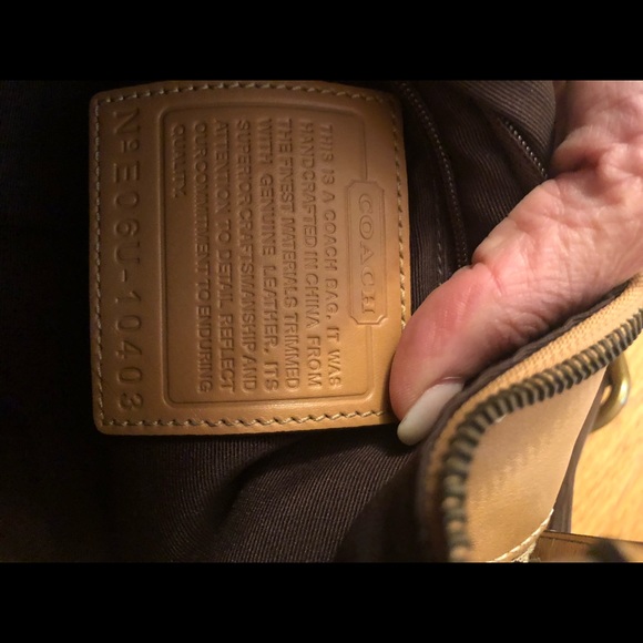 AUTHENTIC COACH 10403 Sig. C - LIGHT BROWN TAN Bag - Picture 7 of 7